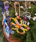 Beaded Daisy Keychain
