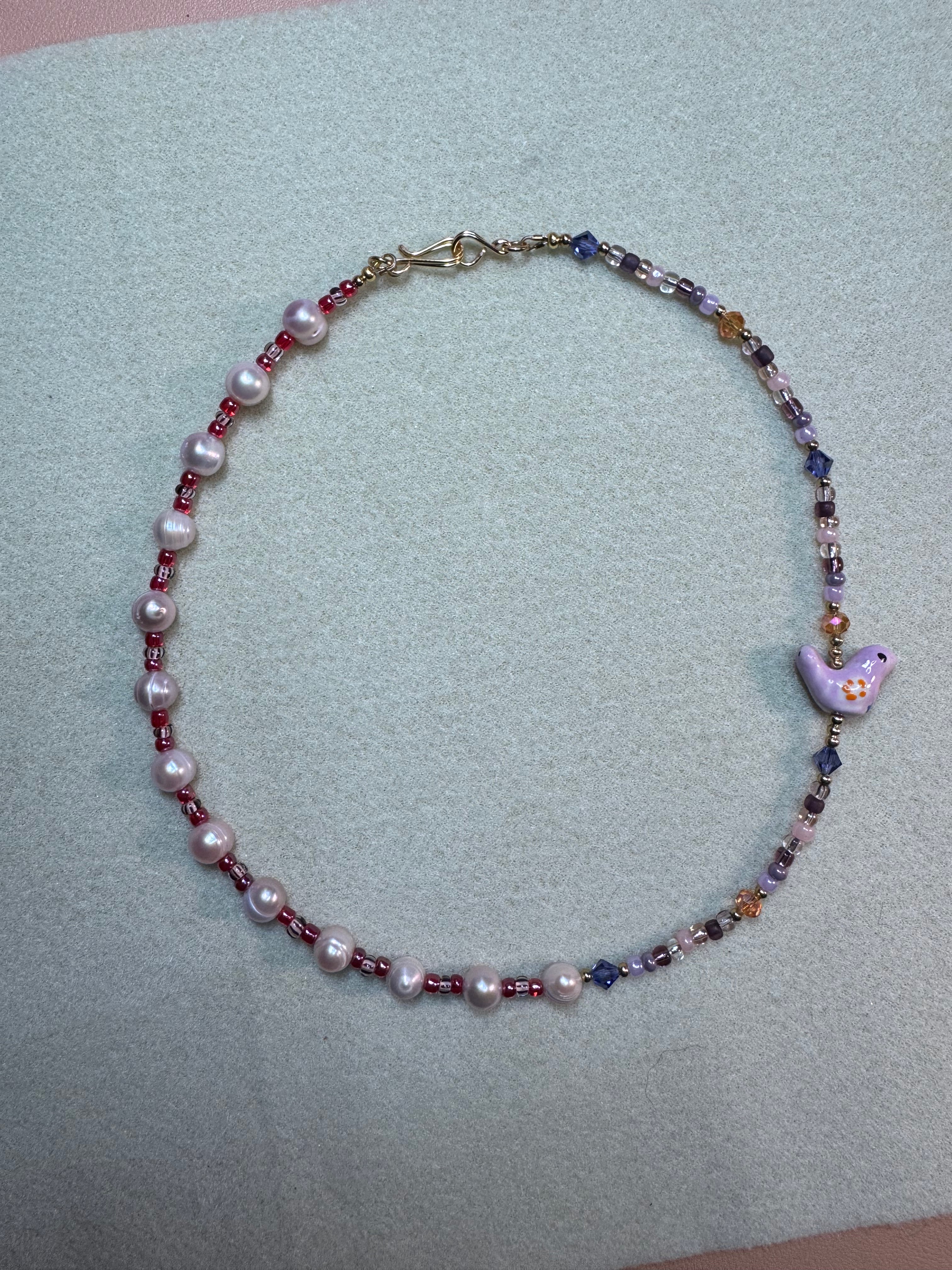 Pearl Bird Necklace