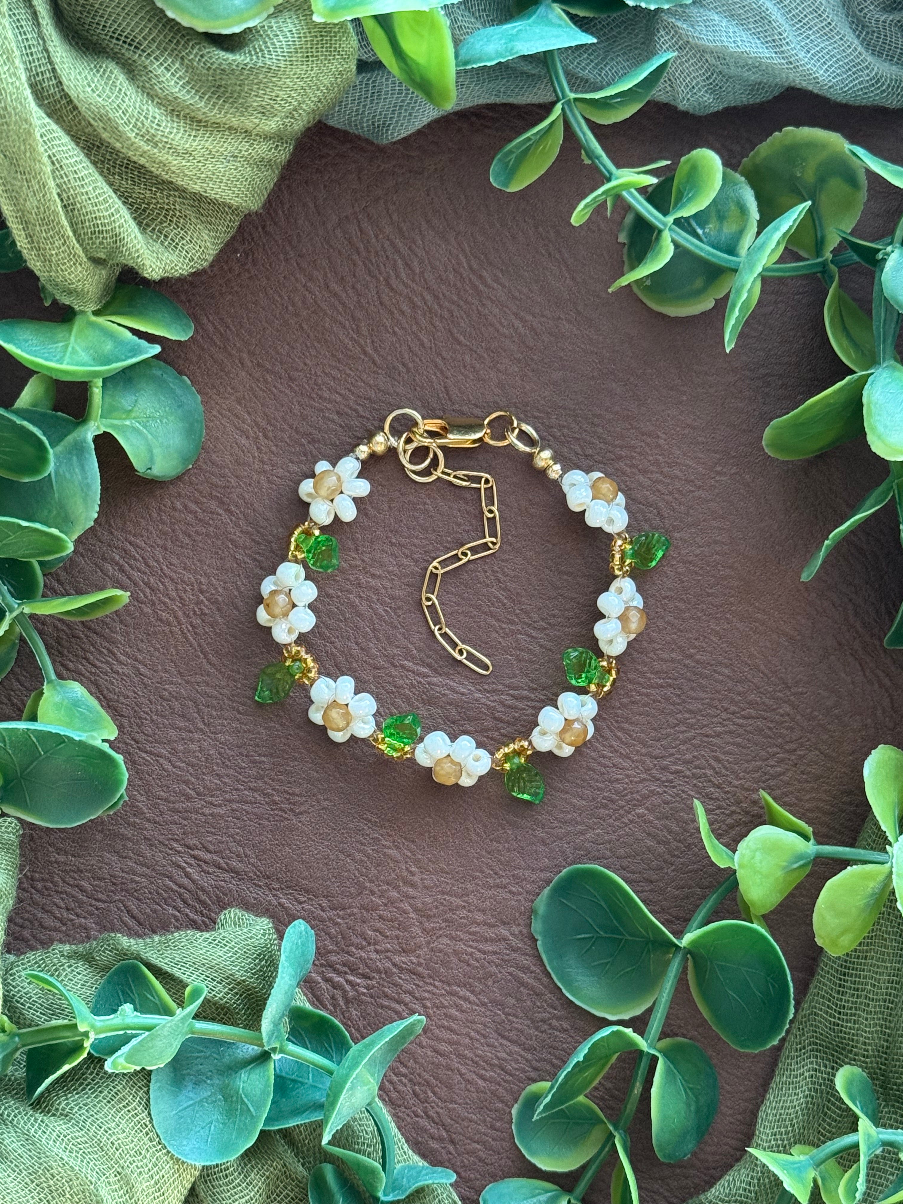 Flower Leaf Bracelet