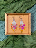 Beaded Daisy XL Earrings