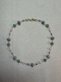 Pink Green Purple Necklace