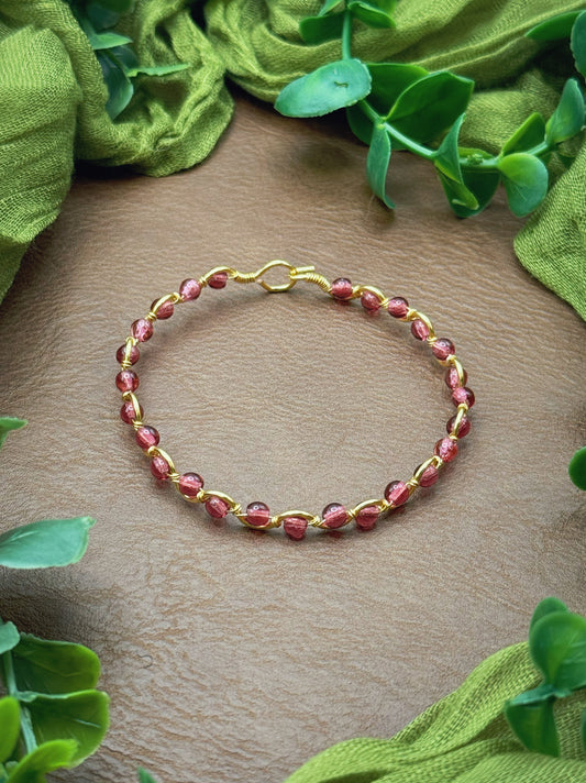 Raspberry Wave Bracelet