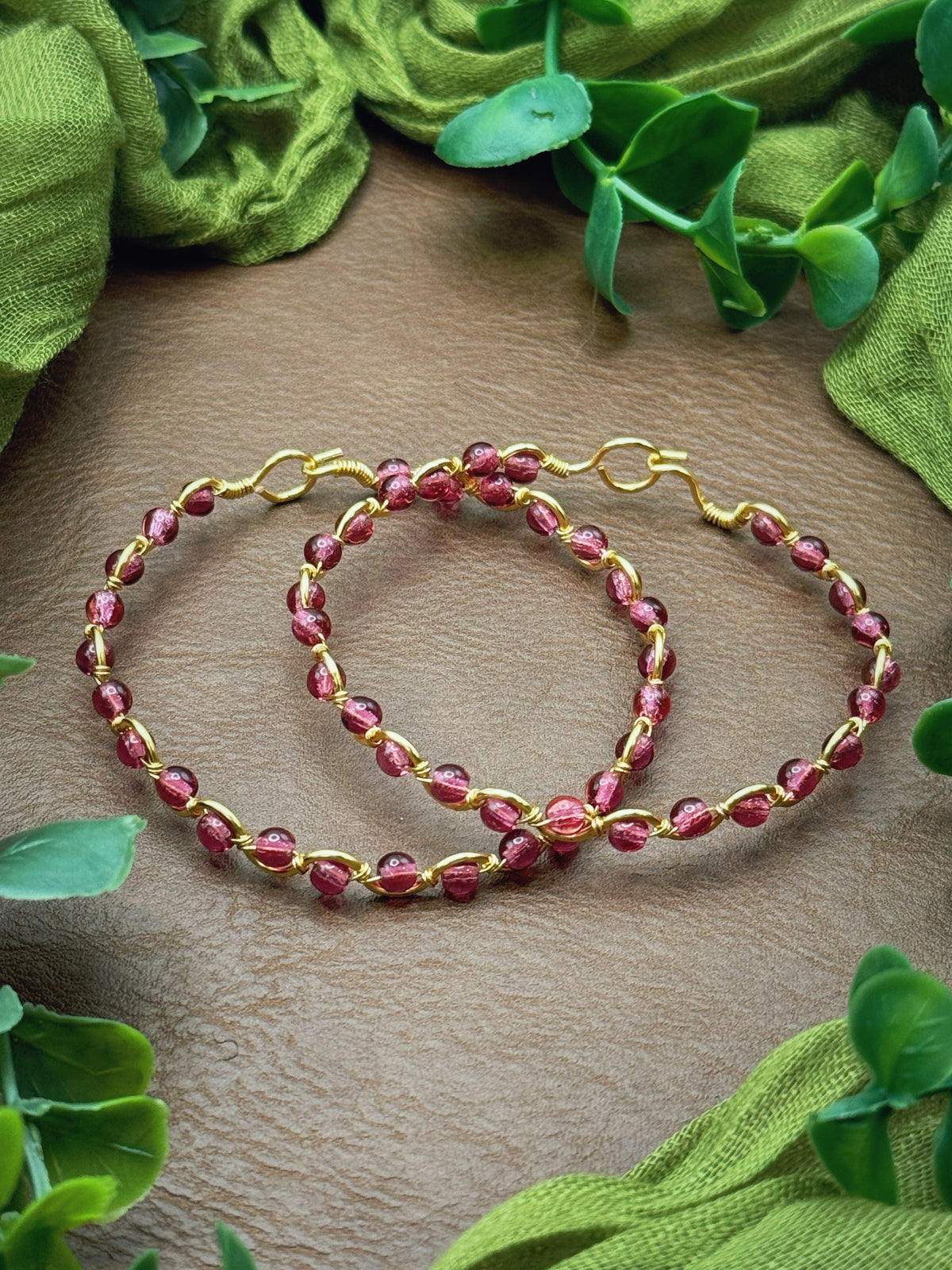 Raspberry Wave Bracelet
