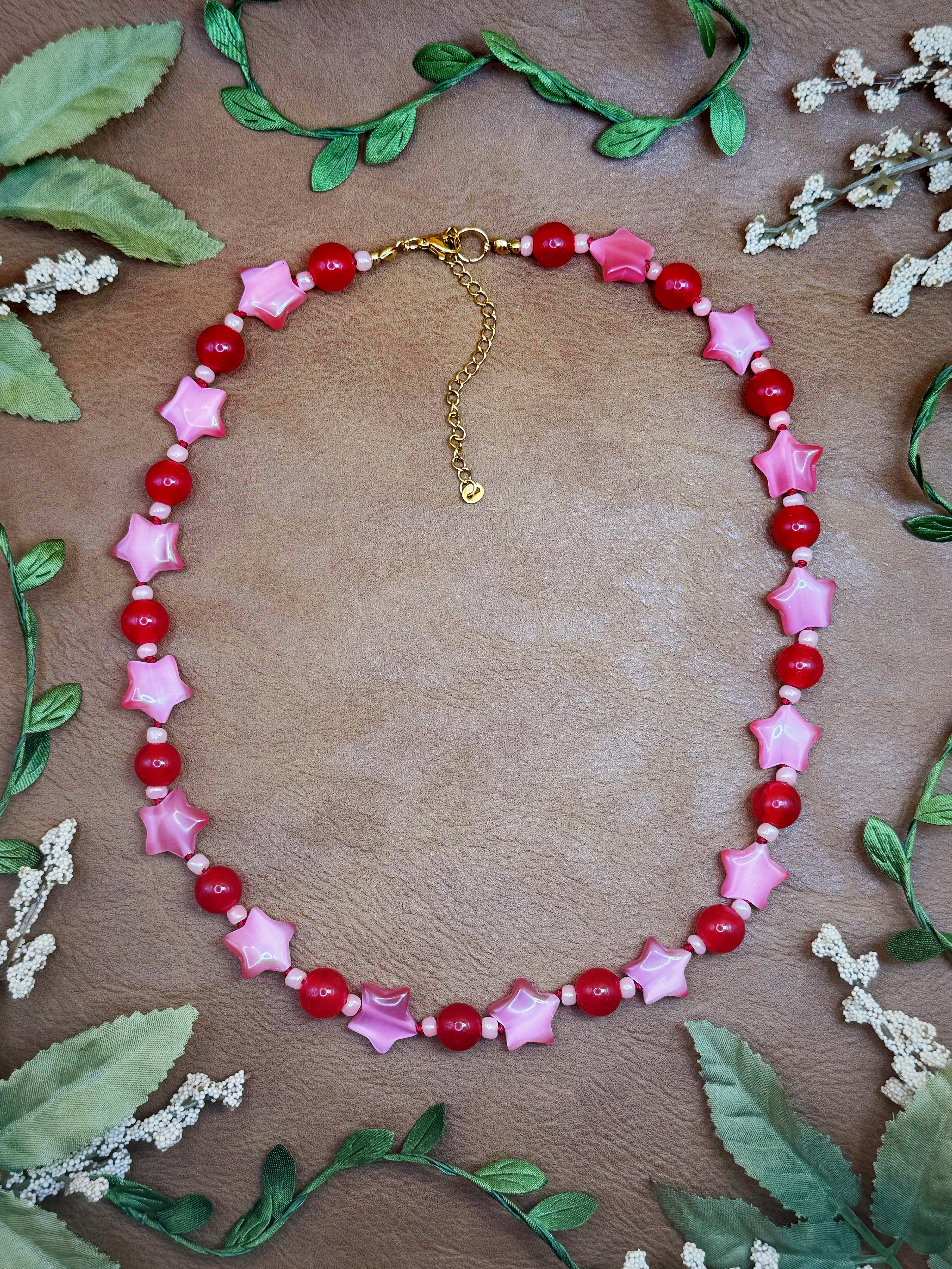Starred Cherry Necklace